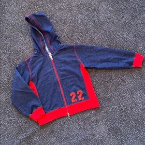 Girls hoodie double zip